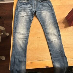 Buffalo David Bitton Men's Faded Blue Skinny Jeans. Max-x skinny